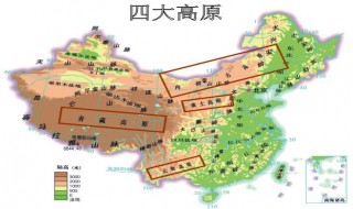 中国四大高原 中国四大高原四大盆地三大平原