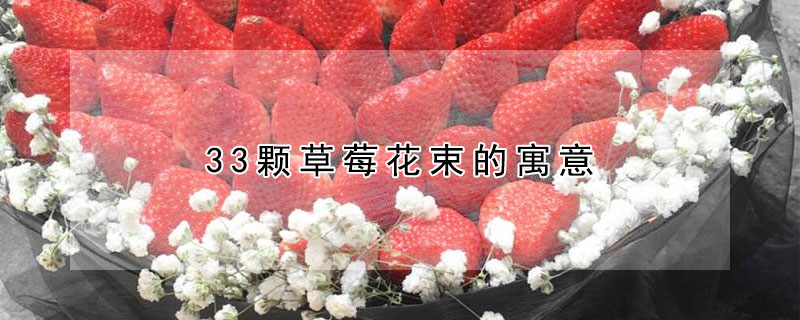 33颗草莓花束的寓意（34颗草莓花束的寓意）